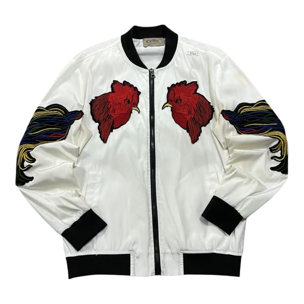 ✨ (바배) 빈티지 닭 자수 스카쟌 자켓