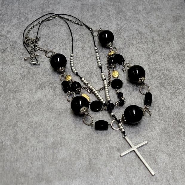 cross necklace set