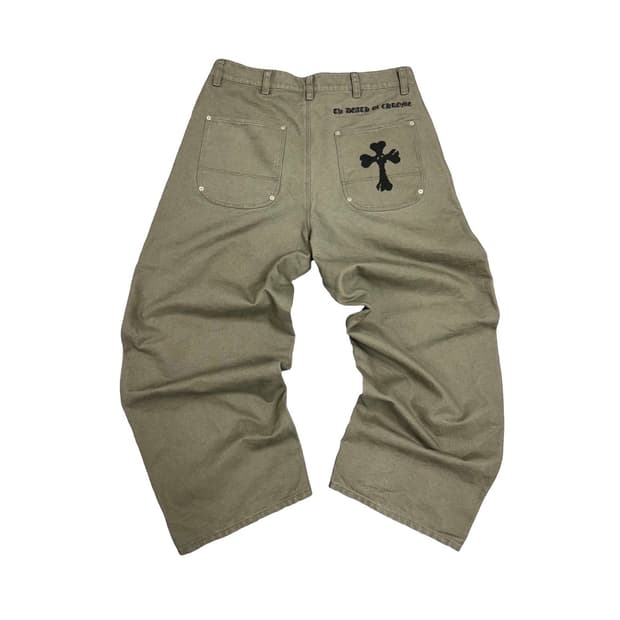 아오이로 더 데스 오프 크롬 워크 팬츠 워시드 올리브