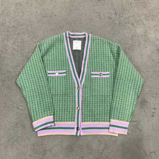 산드로 금장 버튼 가디건 1