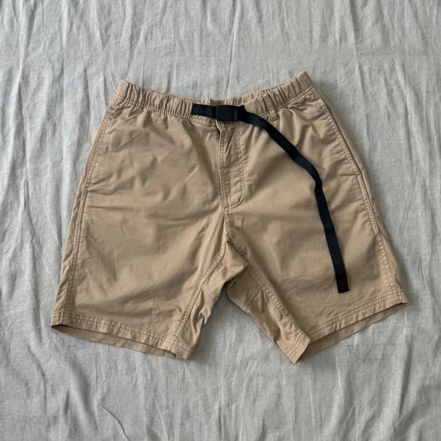 그라미치 베이지 벨트 워크 반바지 L