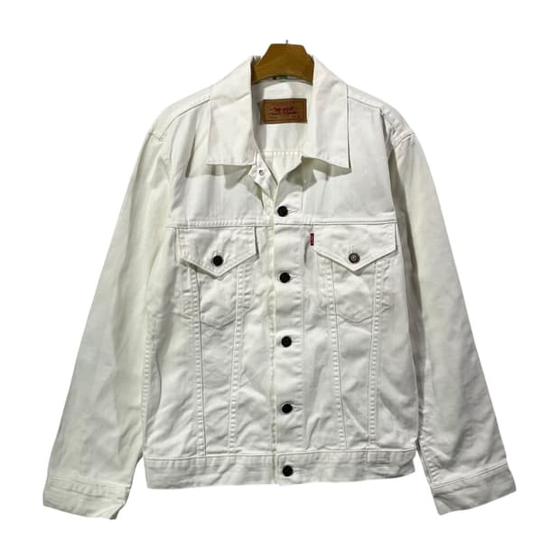 [Levi's] 리바이스 화이트 데님 트러커 자켓