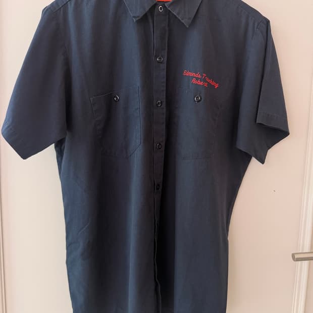 디키즈(Dickies) 네이비 자수 반팔셔츠 S/S