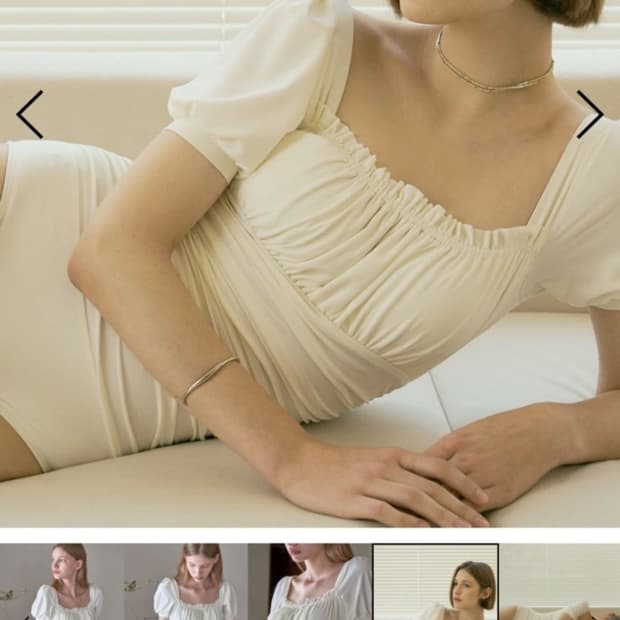 SAINT LUXURE 베라 모노키니 화이트
