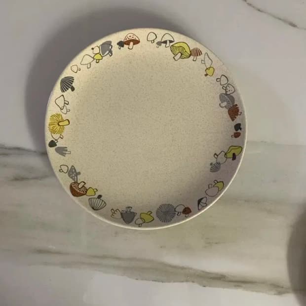 빈티지 프란시스칸 버섯플레이트 