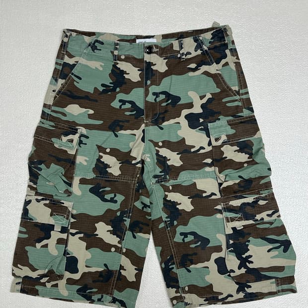 CRICLE 카모플라쥬 멀티포켓 버뮤다팬츠 XL