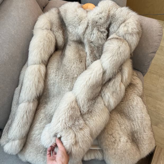 사가폭스 퍼자켓 sagafox 리얼퍼코트