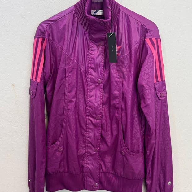 Adidas Purple Trefoil Logo Vintage Track