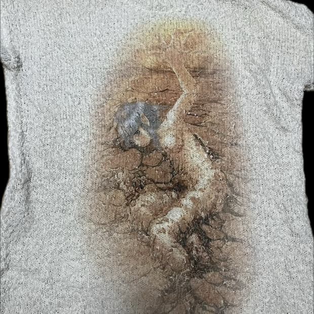 kizip soft wax anime printed knit