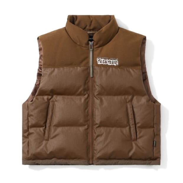 [YESEYESEE] Hoolignas Down Vest Brown