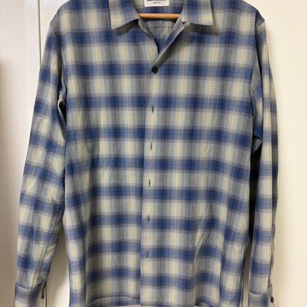 생로랑 체크셔츠