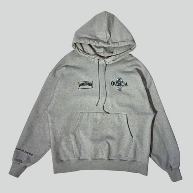 [1]본투윈 올림피아 한정판 후드티 그레이