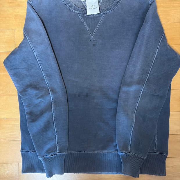 레미릴리프 맨투맨 m 워싱 블랙