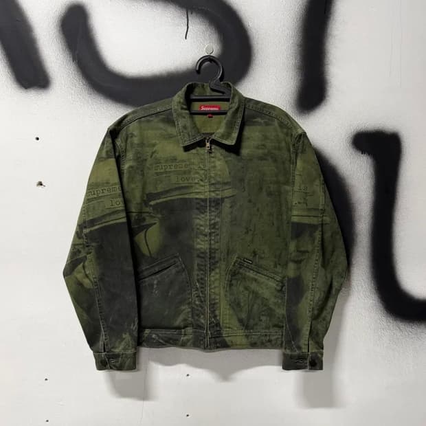 FW19 슈프림 슈프림 이스 러브 데님 워크 자켓