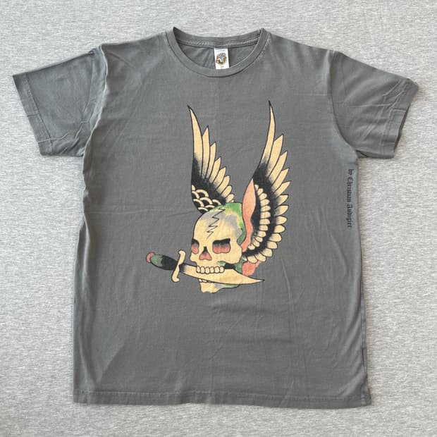 [L] 빈티지 에드하디(Ed Hardy) USA제 타투 그래픽 티셔츠