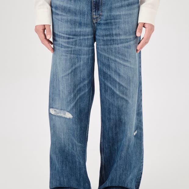 아워레가시 바스트 컷 빈티지 러버 리페어 데님 팬츠