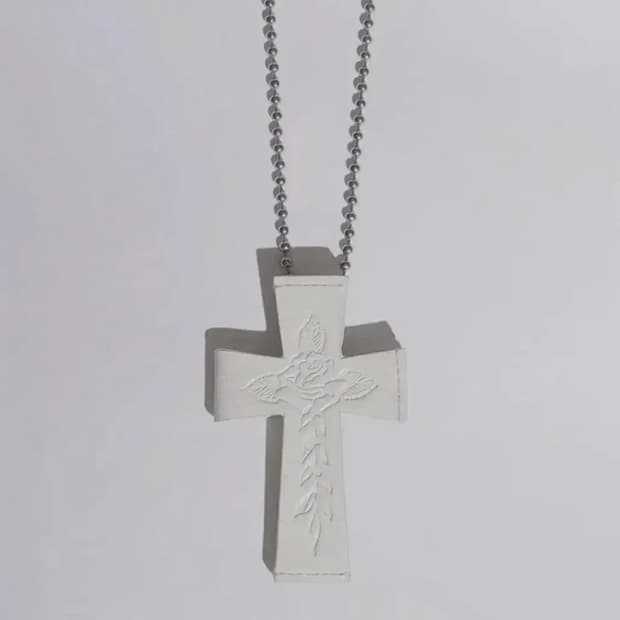 스컬프터 에드하디 십자가 지갑