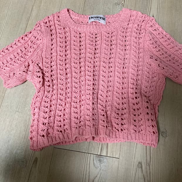 메이비베이비 디어리스트 핑크 니트