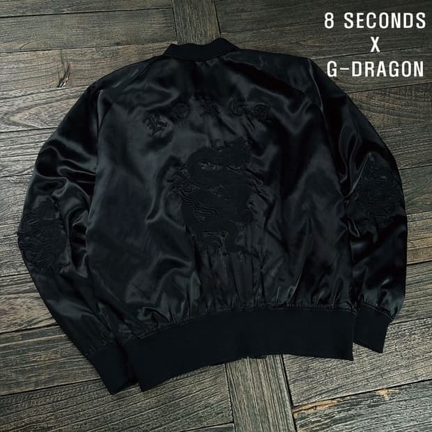 [에잇세컨즈 X GD 지드래곤] 드래곤 용 자수 스카쟌 자켓 M19088