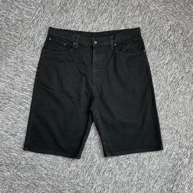 (허단49)리바이스 569 블랙반바지-M827