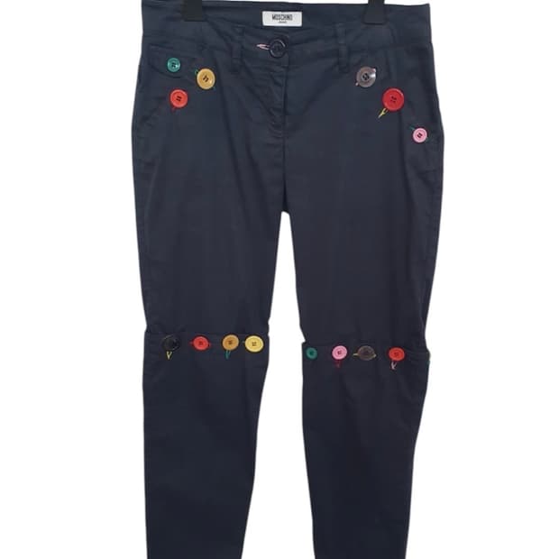 Moschino 모스키노 단추 디테일 팬츠