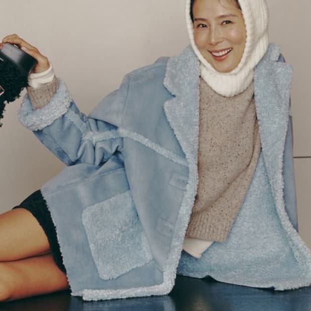 Plac 플랙진 김나영 코트 무스탕 쉬어링 코트