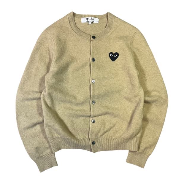 꼼데가르송 하트와펜 울 니트 가디건