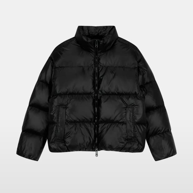 캘빈클라인 카라 글로시 다운 패딩