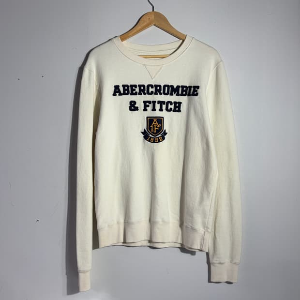 아베크롬비 아이보리 맨투맨 (무료배송)