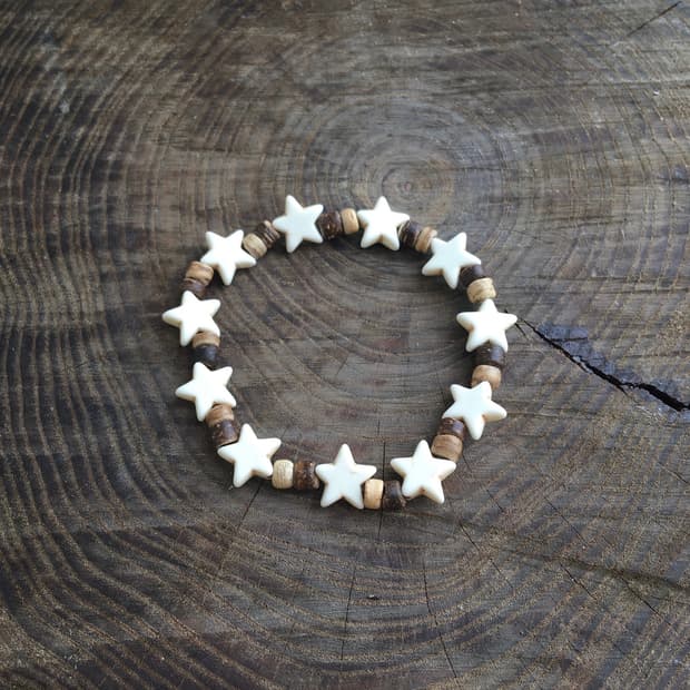 빈티지 원석•비즈 별 팔찌🌠