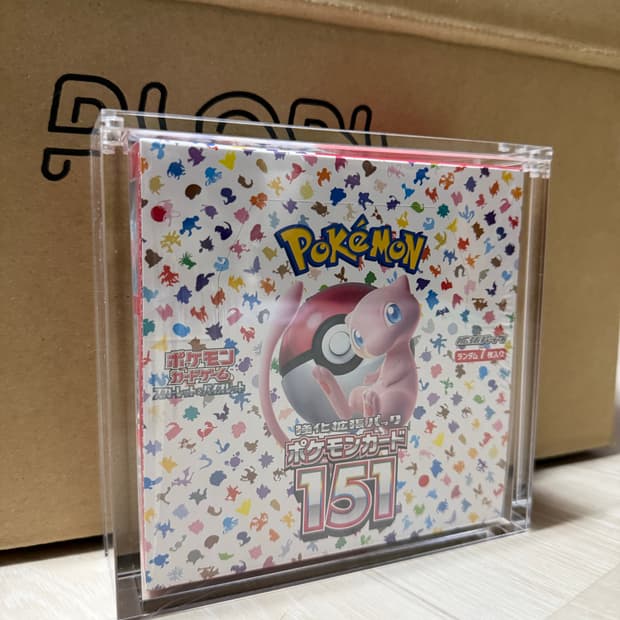 포켓몬카드 151 박스 일판 미개봉+아크릴 케이스