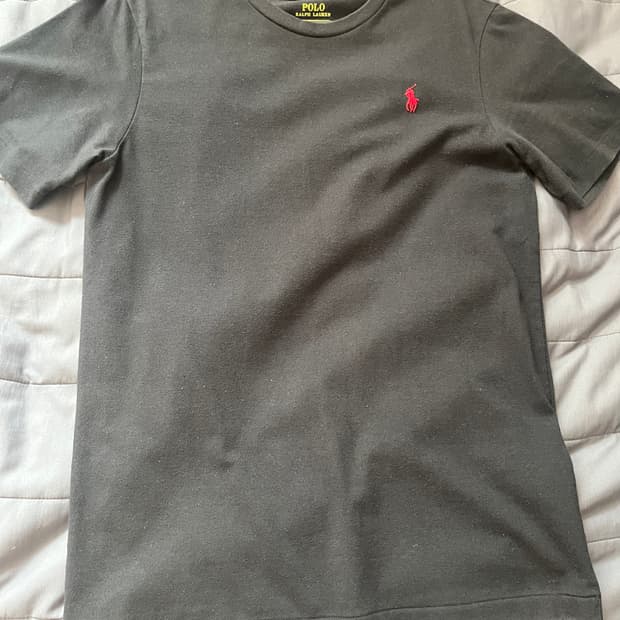 폴로 블랙 반팔 S