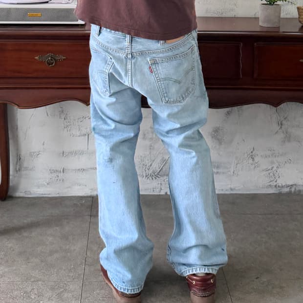 리바이스 517 부츠컷 페인팅 디테일