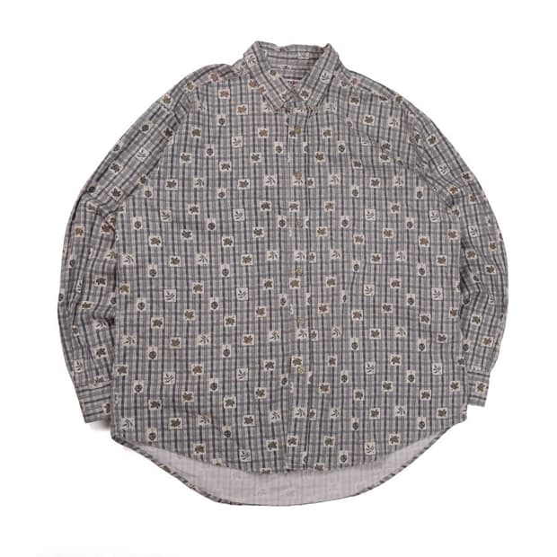 Wrangler Leaf Plaid Button-Down Shirt