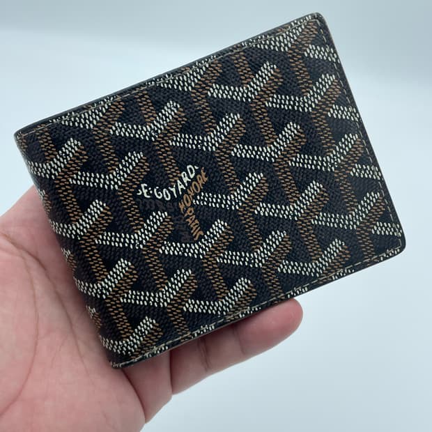 [ 정품 ] 고야드 빅투와르 반지갑 블랙 탄, 최저가