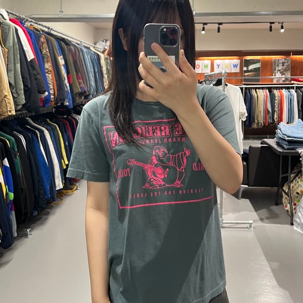 트루릴리전 시그니처 프린팅 반팔티셔츠