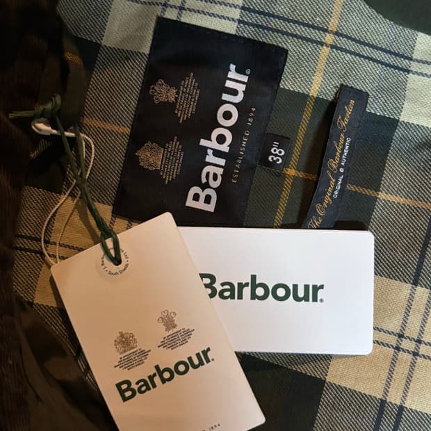 새상품) 바버 버글리 38 사이즈