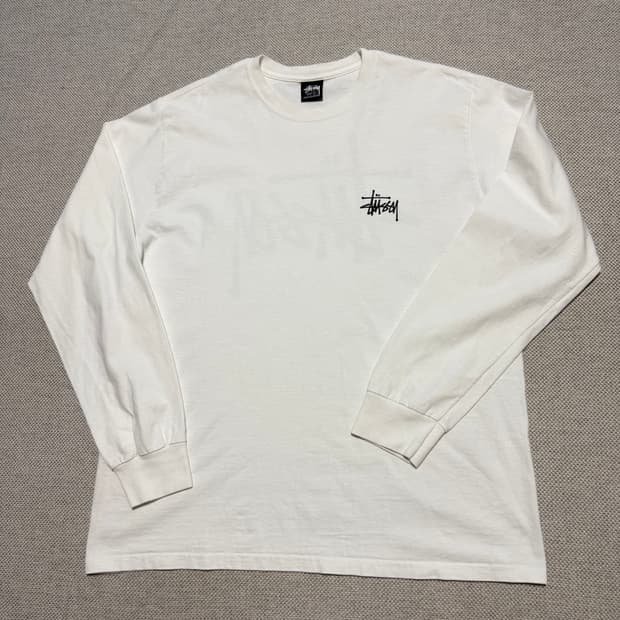 스투시 베이직 로고 롱슬리브