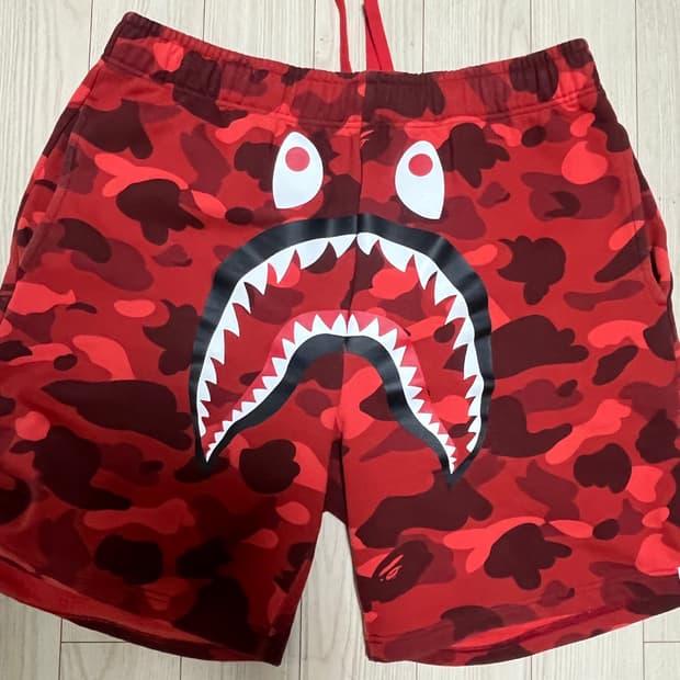 베이프 카모 샤크 쇼츠 반바지