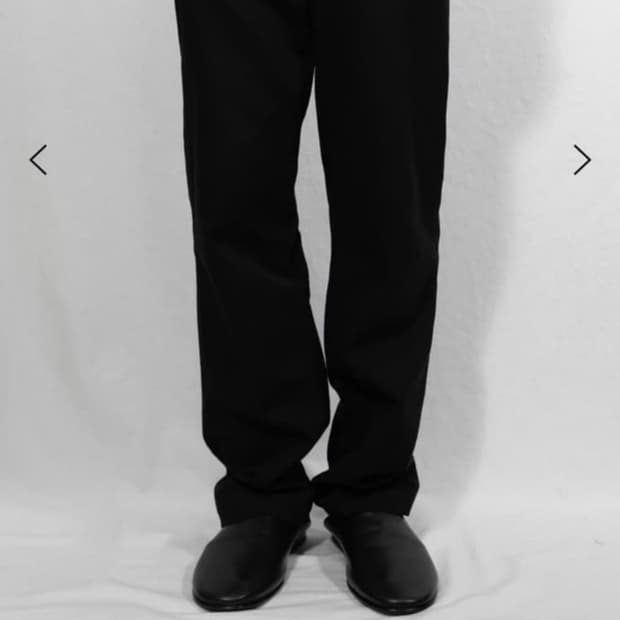 LES PIN TROUSER black 1