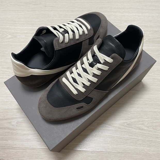 릭오웬스/ 미니멀 레더 스니커즈/ 43