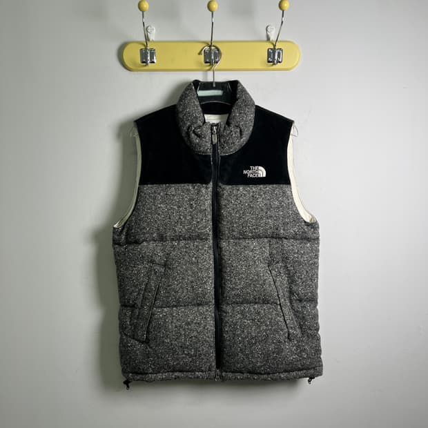 노스페이스 x eYe 준야와타나베 트위드 눕시 다운 베스트 M