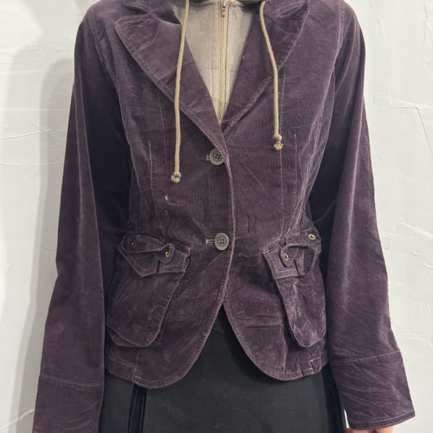 layered corduroy jacket