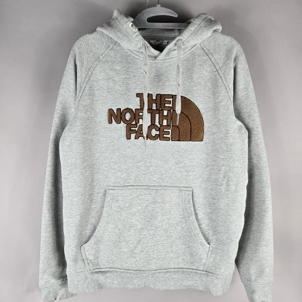[무료배송]노스페이스 90 여성 기모 후드티 후드 티셔츠 회색