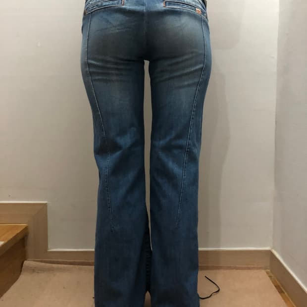 빈티지 버커루 데님 펑크 팬츠