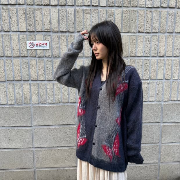 니들스 빠삐용 투웨이 컬러 가디건