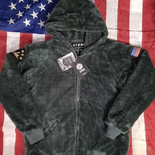 택새제품 오리지날 엑스톤즈 성조기 몽키 후드 후리스