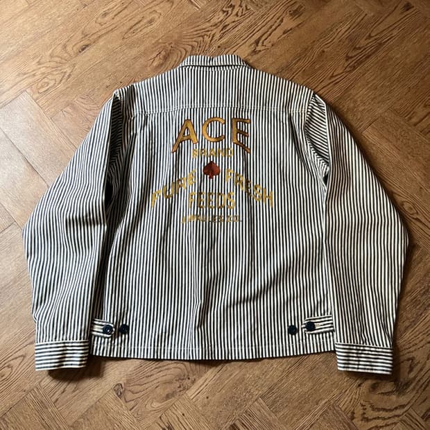 [L]페로우즈 재팬메이드 히코리 스트라이프 워크 자켓