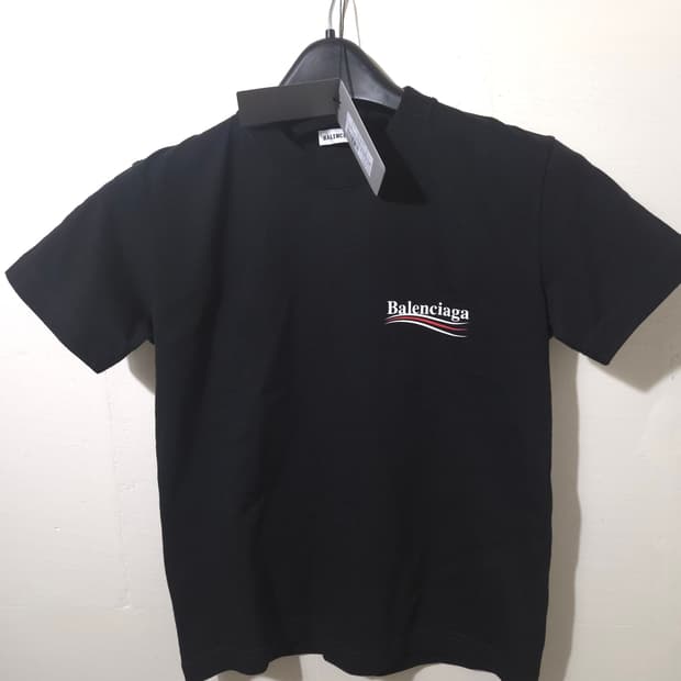 [새상품급] 발렌시아가 여성 웨이브로고 반팔 티 M Size