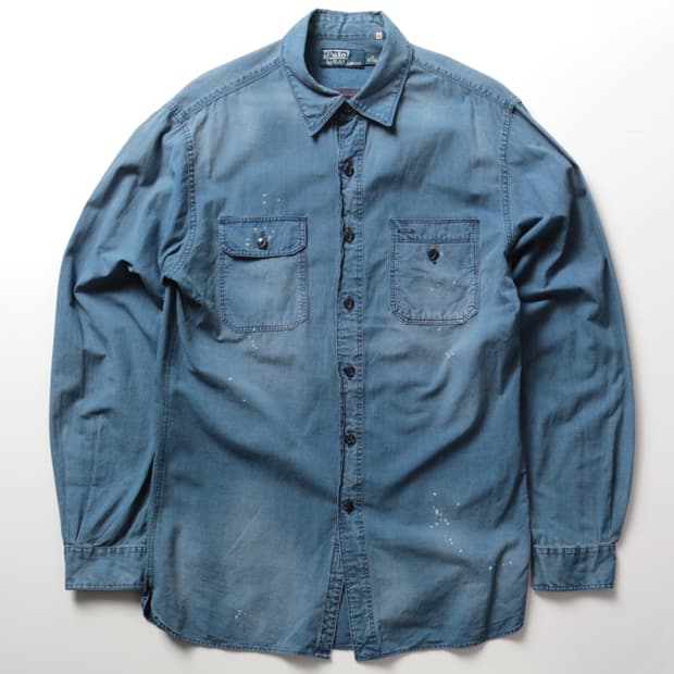 폴로 인디고 셔츠  